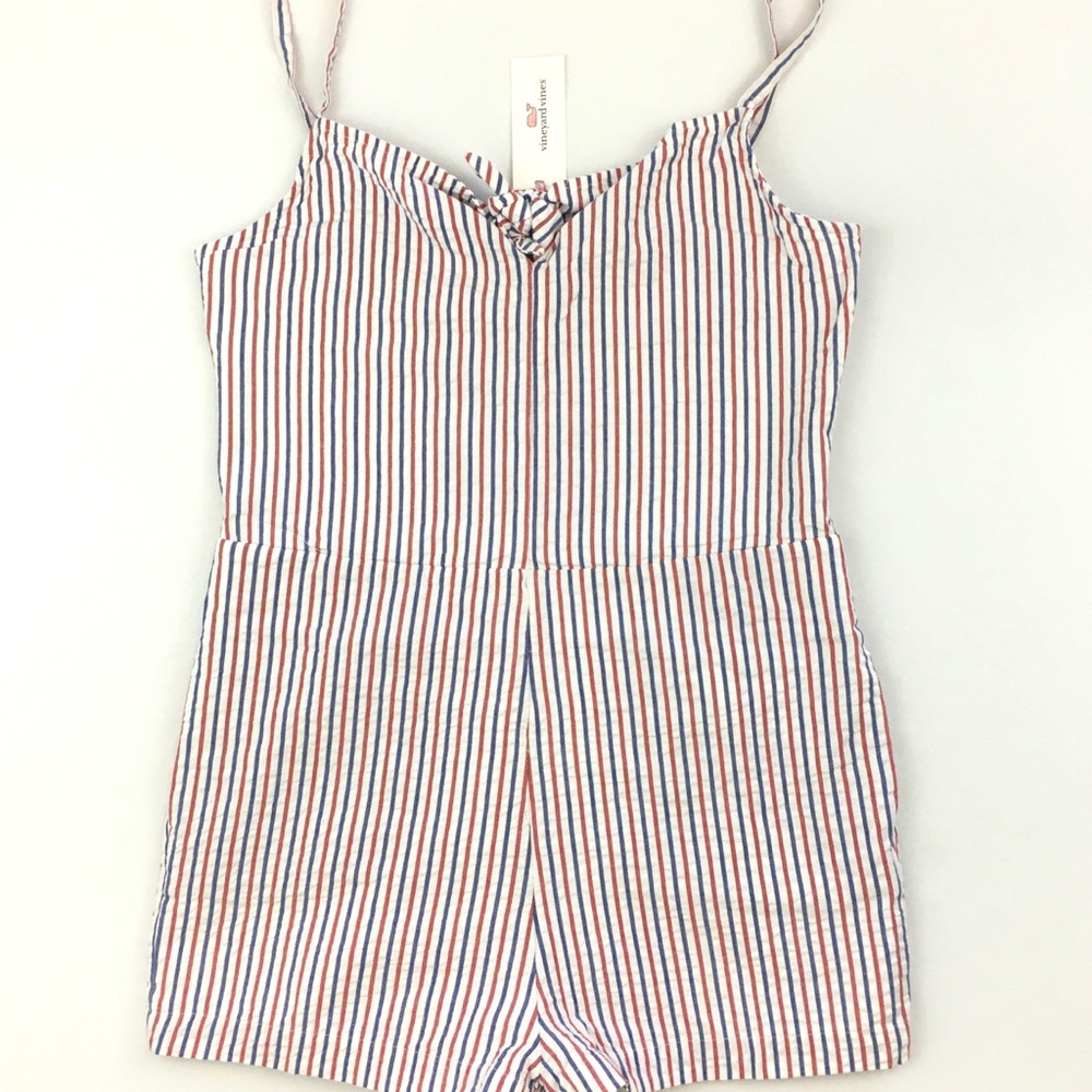 Vineyard Vines Seersucker Romper